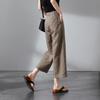 SOFSIL Women's Cotton Linen Wide-Leg Pants