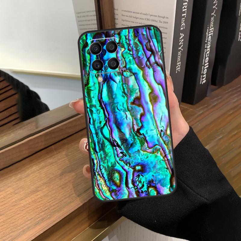 Abalone Shell Case For Samsung Galaxy M56 M06 M16 M36 M52 M32 M12 M54 M34 M14 M35 M55 M15 M11 M31 M13 M53