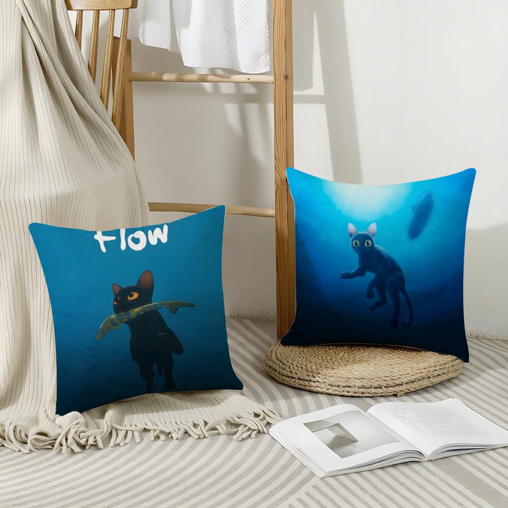 Band F-Flow Cushion Cover Breathable Linen Pillowcase Summer Odorless Eco-Friendly Invisible Zipper Washable