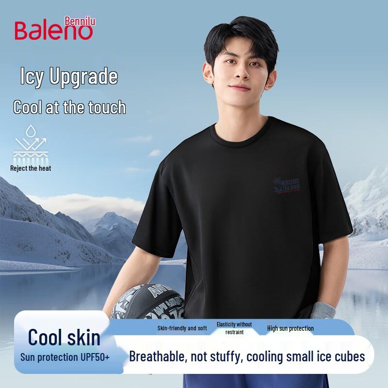 Baleno Men s Ice-Feel UPF50 Sun Protection Quick-Dry T-Shirt L