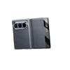 Funda Plegable para Teléfono Huawei Pura X Max de Cuero Genuino con Soporte Giratorio, Protección Magnética a Prueba de Caídas de Cobertura Total