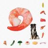 Juguete masticable duradero de lona para perros con diseño de verduras para horas de diversión