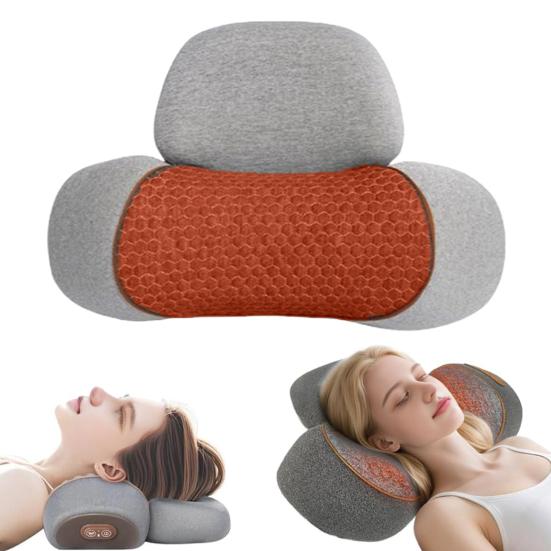 Cervical Pillow Deep Tissue Relief Neck Massager 3-in-1 Electric Heating Massage Pillow for Posture Correction