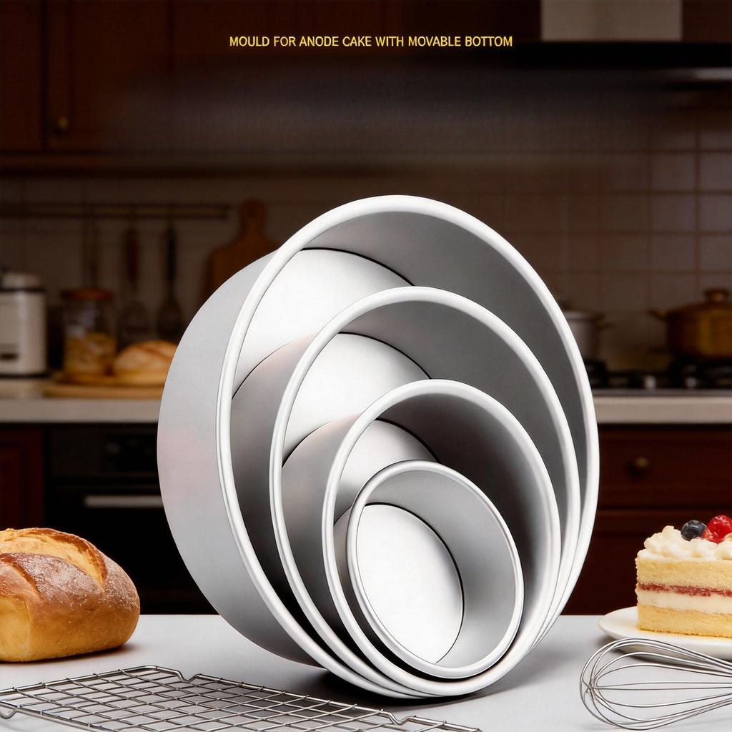 4inch-10inch Non-Stick Aluminum Round Cake Pan with Removable Bottom for Wedding/Birthday/Christmas Cake Baking Round Cake Tin