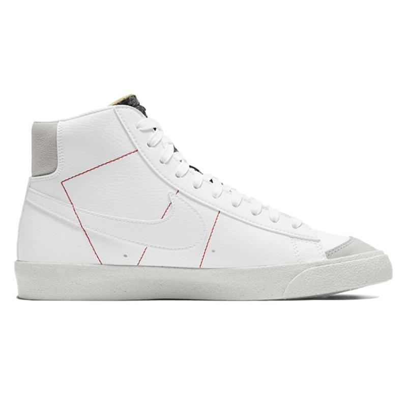 Nike Blazer Mid 77 Vintage Recycled Wool Pack - White Light Smoke Grey Sneakers Skateboard Shoes CW6726-100