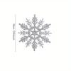 24Pcs/Pack Christmas Tree Decor Snowflake Party Holiday Christmas Ornaments Home Decor(10cm)