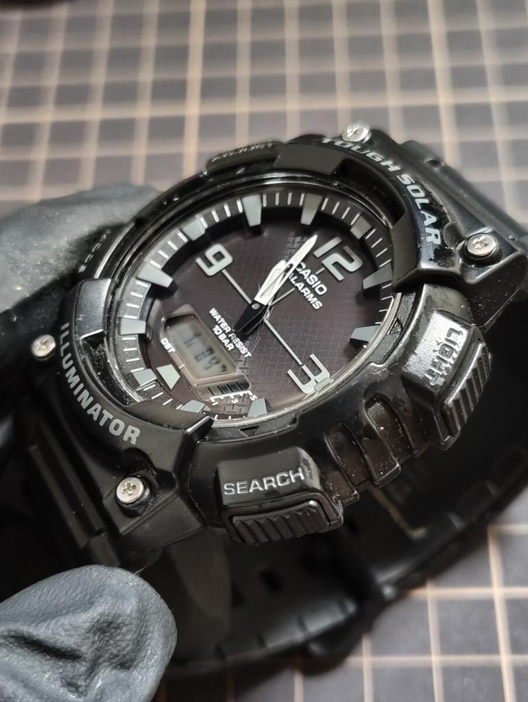 CASIO Black Tough Solar Watch Code AQ-S810W Men's