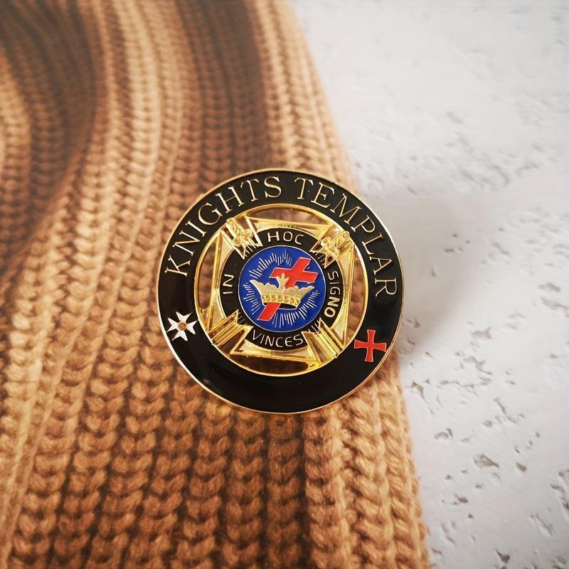 "TEMPELRITTER" Anstecknadeln Abzeichen Zinklegierung Herren Business-Accessoires