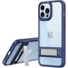 iPhone 14 Stand Case [Fusion Armour] Tough Rugged Protective Kickstand Case Heavy Duty Protection with Clear Back, Supports Wireless Charging