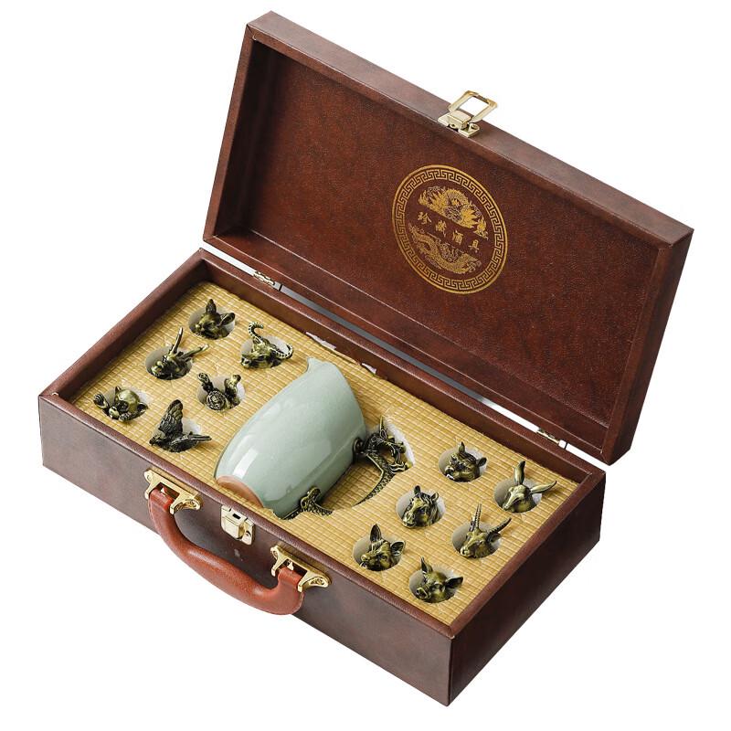 Chinese Zodiac Ceramic Baijiu Decanter Set