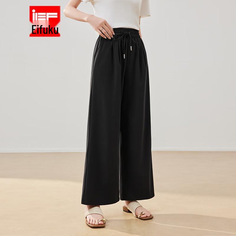 IEF 2026 Summer Elastic Waist Wide-Leg Pants M