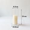 High Borosilicate Glass Windproof Candle Cover for Wedding Candelabra and Buddha Butter Lamp
