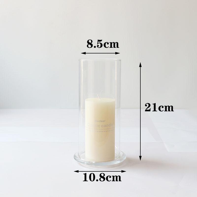 High Borosilicate Glass Windproof Candle Cover for Wedding Candelabra and Buddha Butter Lamp