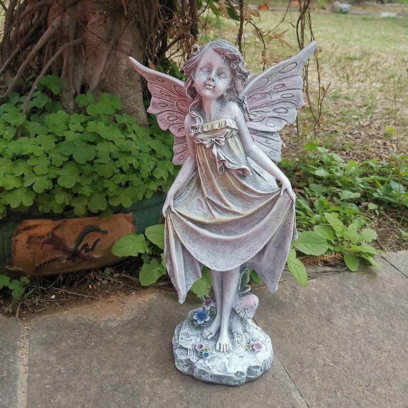 European Garden Fairy Resin Ornament Sculpture