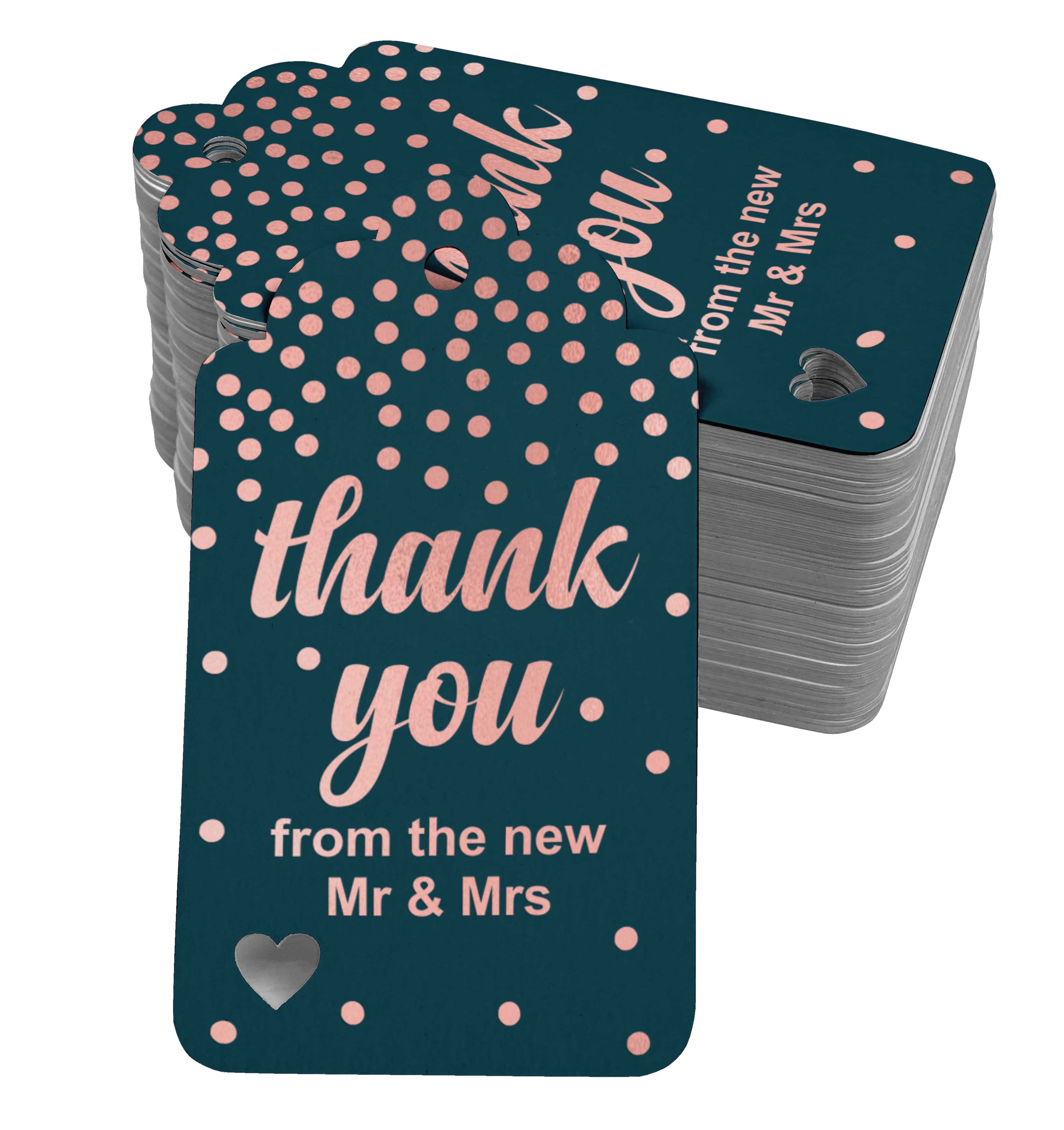 

Inkdotpot Справжня золота фольга Дякую вам від нових весільних тегів Favor Hang Paper Tags 100 50 Rose Gold Foil Tags синій