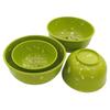 Break-Resistant Melamine Bowl Thickened Flower Rice Soup Snack Bowls Plastic Food Tableware Chinese Bowls Green 4.5-8Inch