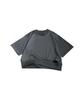 antiqua Asymmetric Neck Dry One Size Gray Women's Top, 3/4 Sleeves, Touch, KYO-0027, 15,