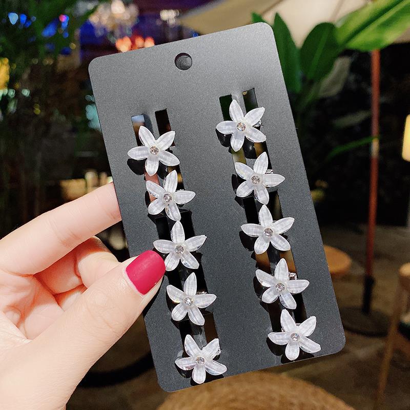 Princess Crown Baby Clip Hairstyle Children's Pearl Rhinestone Bean Buckle Hairpin Children's Girl Disc Hair Small Buckle Grab