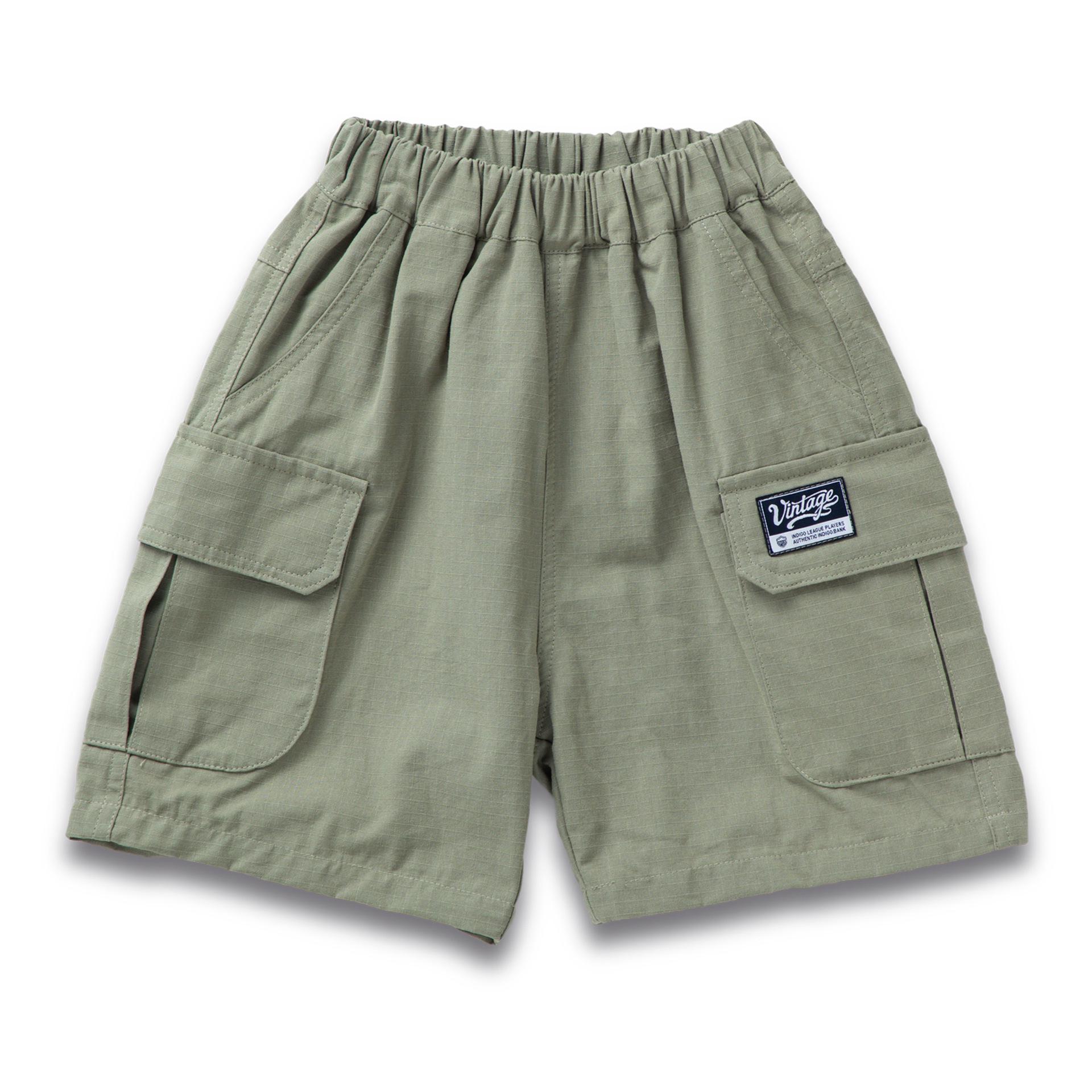 Japanese Summer Cotton Shorts for Girls and Boys - Casual, Trendy, Cargo Style 130 cm зелёный