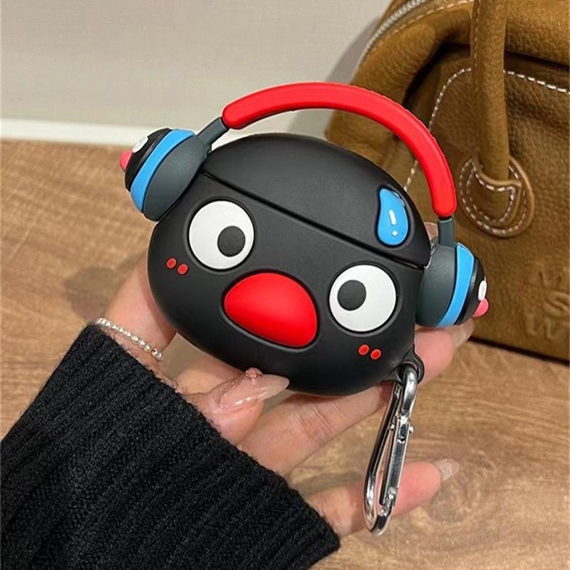 

Cartoon Black Penguin Generic Airpods Case Shockproof Soft Silicone Protective Cover For Airpods 1 2 3 4 Pro Pro2 Daily Use Gift AirPods pro pro2