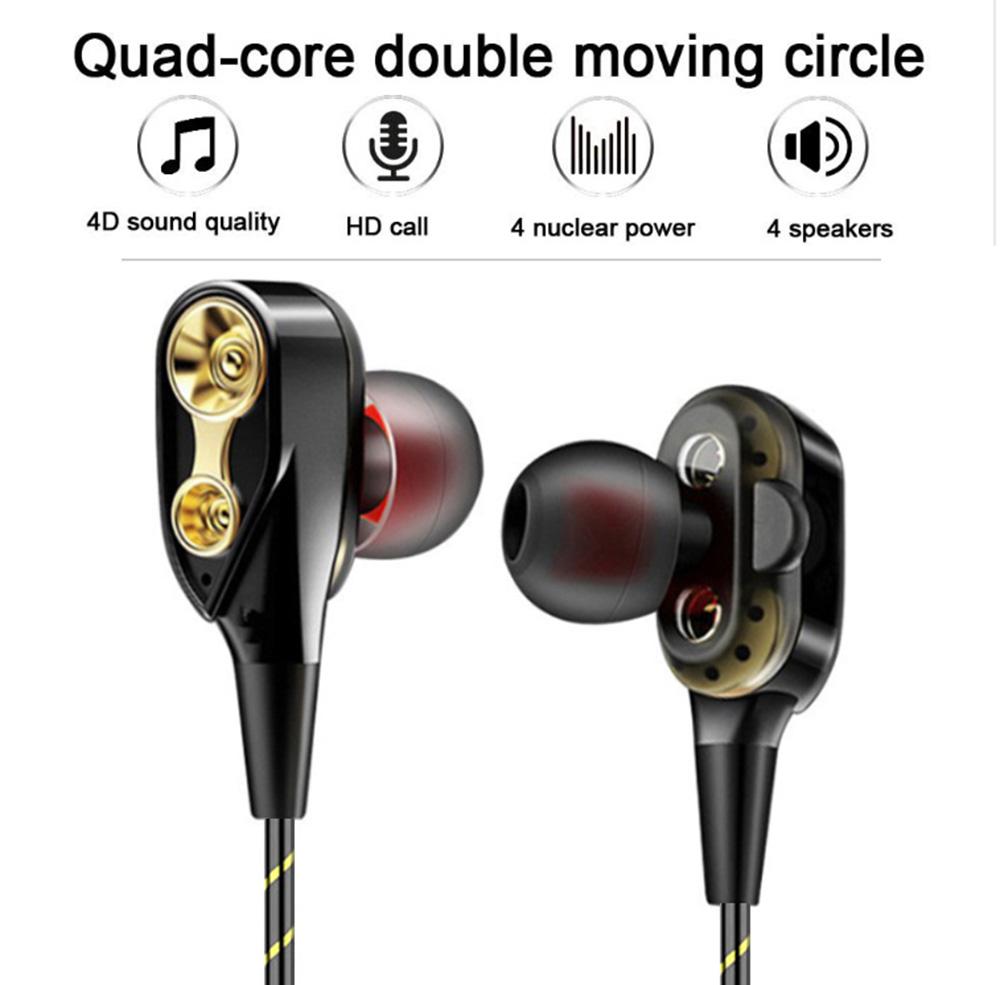 Cuffie in-ear Auricolari cablati Doppi driver dinamici con MIC, jack da 3,5  mm durevole acquista in modo economico — spedizione gratuita, recensioni  reali con foto — Joom