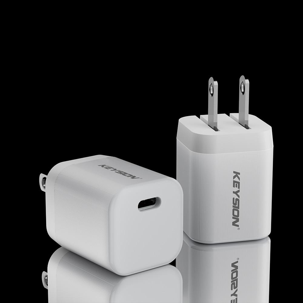 

KEYSION 30W GaN Зарядное устройство PD 3.0 USB Type C Быстрая зарядка мини Адаптер QC4 Type C Быстрая зарядка для iPhone 14 Samsung S23 Xiaomi12 US Plug White