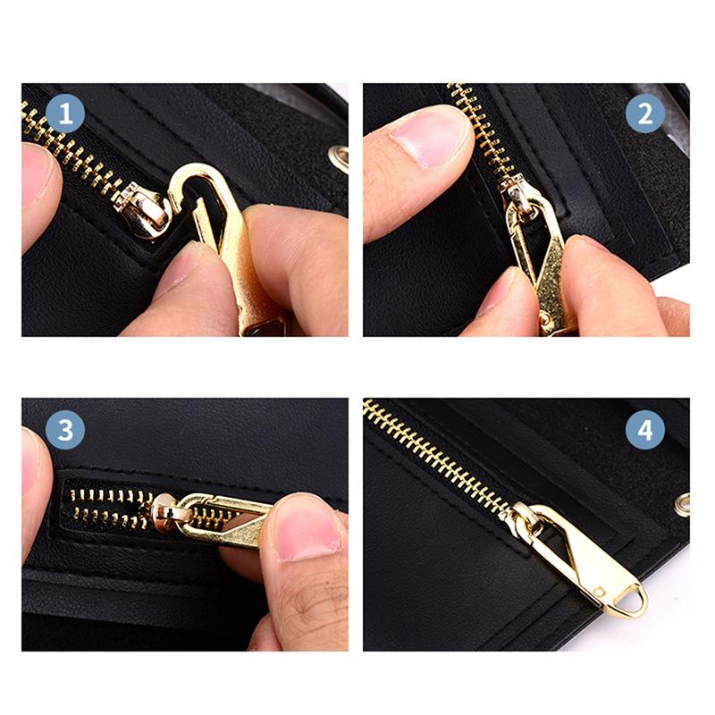 5 Pack Universal Zipper Puller Removable Metal Zipper Slider Repair Kit