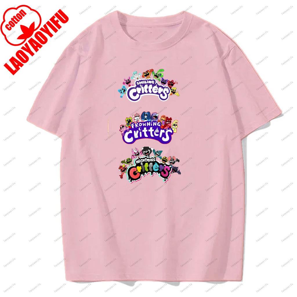 Trička Smiling Critters Prodyšná Camisetas Harajuku Topy Pánské Tričko Ležérní pro Každodenní Nošení a Neformální Vycházky
