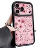 Full Screen Peach Blossoms Floral Case For iPhone 17 Pro Max Funda Shockproof Bumper Cover For iPhone 16 Pro Max 15 14 13 12 11 Air 16E