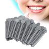 40 ks Ortodontické ligatury Plastové Stříbrné barvy Zubní Elastické Ligatury pro Zubní Ortodoncii