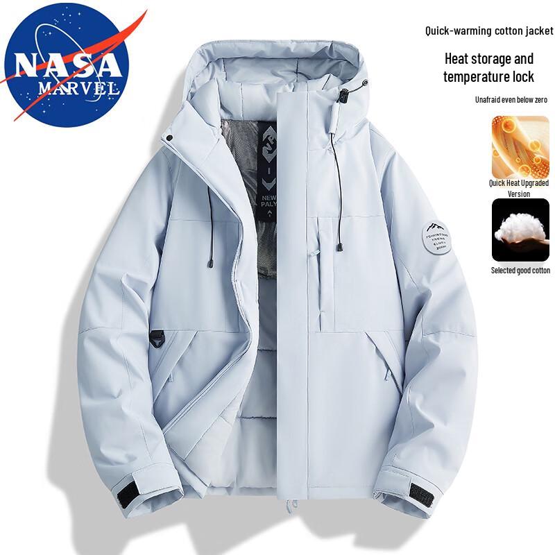 NASA MARVEL Men's Hooded Graphene Winter Jacket