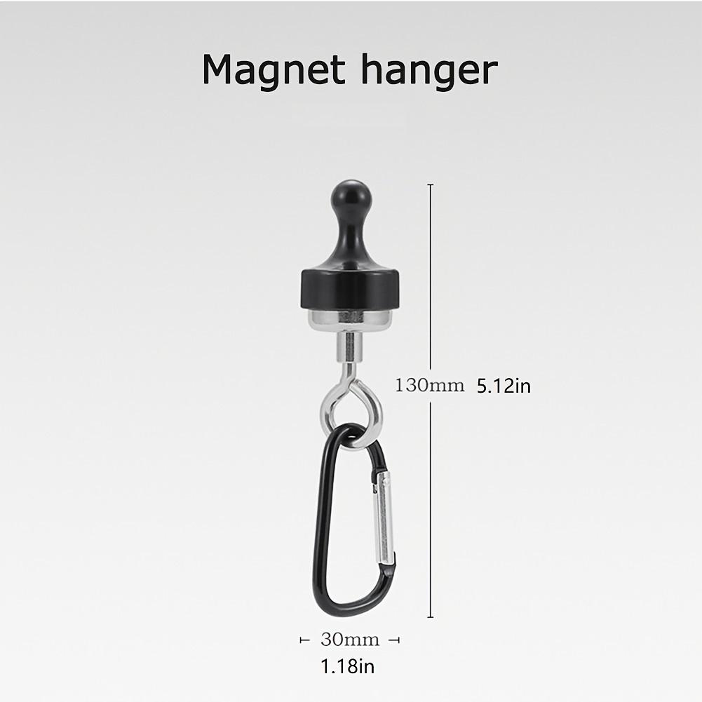 Portable Outdoor Magnetic Hook, Accessory with Hanging Buckle for Camping Lights, Tent, Awning, Carabiner, Etc.