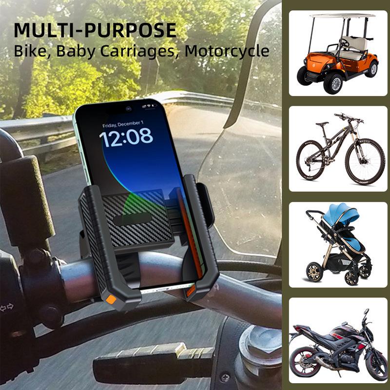 Shockproof Phone Holder for Golf Carts, Bicycles, Motorcycles, and Mountain Bikes