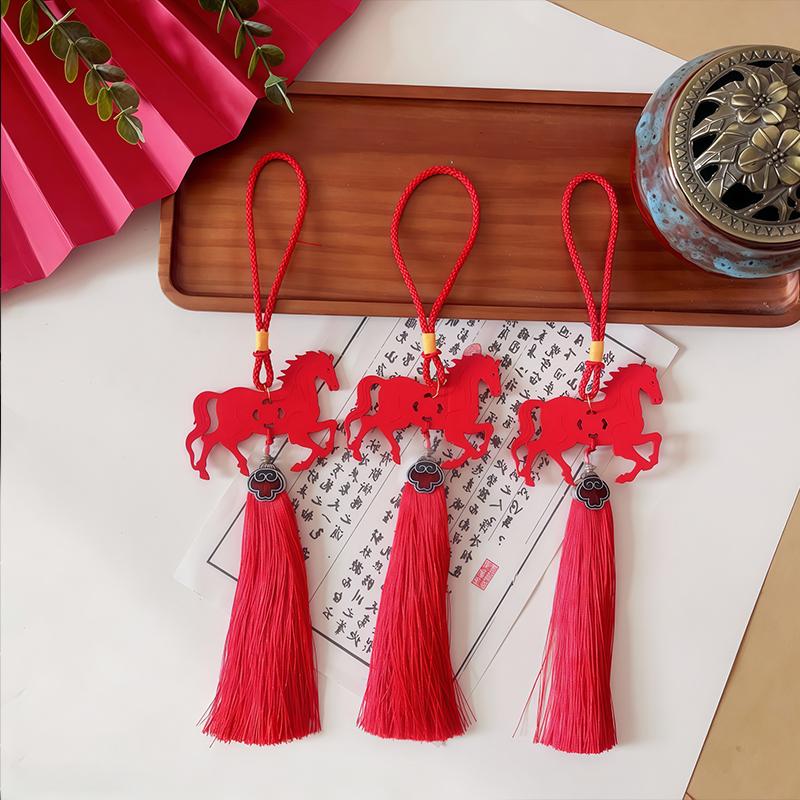 2026 Year Of The Horse Wall Hanging Ornament Zodiac Horse Pendant New Year Lucky