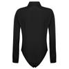 Women Bodysuit Shirt Bottoming Shirt Office Wear One-Piece Bodysuit Easy Care Work Bodysuit Shirt