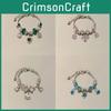 Blue Swan Heart Charm Bracelet For Women With Alloy Beads Perfect For Gift Giving