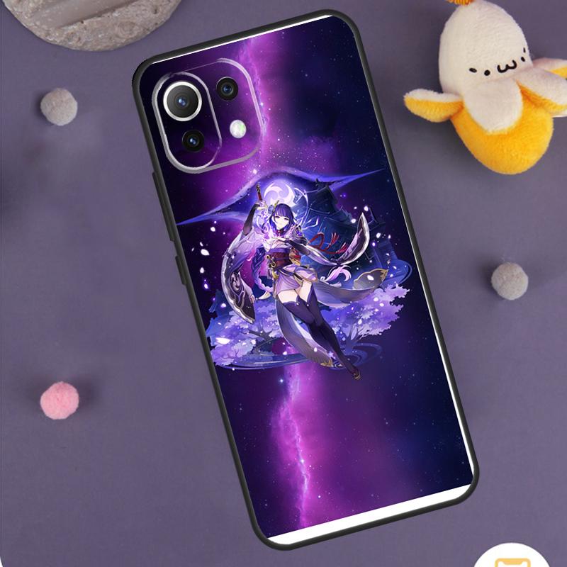 Raiden Shogun Genshin Impact Case For Xiaomi 17 Pro Max 14 15 Ultra 13T 14T 15T POCO F8 Ultra F5 F6 F7 X5 X6 X7 Pro Cover