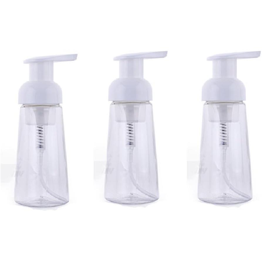 Foaming Soap Dispensers Pump-Bottles,BPA Free- Containers, Refillable Foamer Pack of 3 (8.5 Oz)