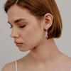 Breast Cancer Awareness Earrings Jewelry Rhinestone Crystal Pink Ribbon Dangle Earrings For Women