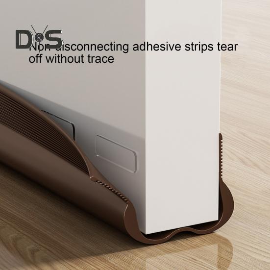 PVC Door Sweep Adhesive Cuttable Under-Door Weather Stripping Exterior Interior Door Seal Noise Dust Stopper Door Bottom Gap Filler Sealing Strip