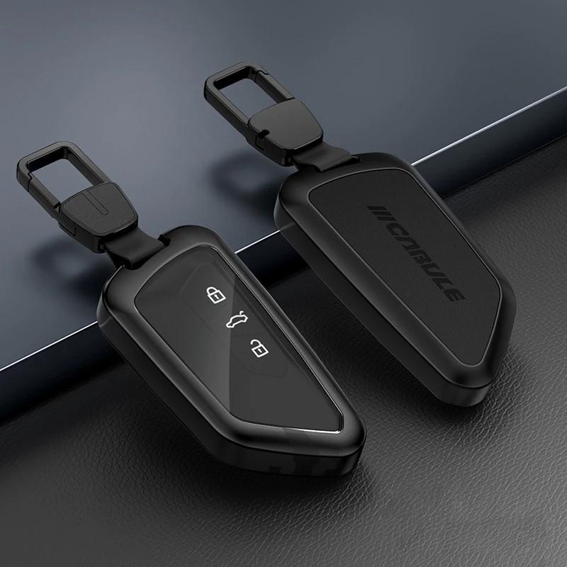

Interior Mouldings Car Aluminium Alloy+TPU Key Fob Cover Case For VW Volkswagen Golf 8 Mk8 New Skoda Octvia 3/4/5Buttons 2020 20