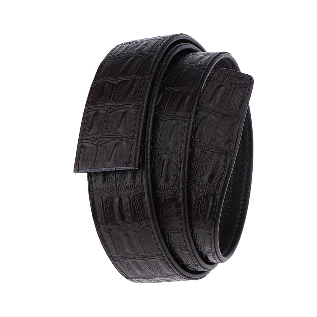 

Leather Dress Belt Strap Replacement for Men Slide Business Adjustable Cowhide Waistband for Office Casual Shopping and Date