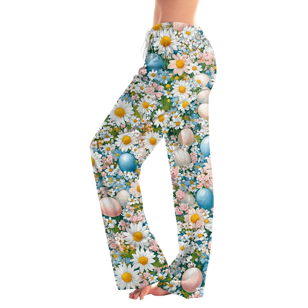 Pantaloni Casual Stampati Casual Larghi da Donna