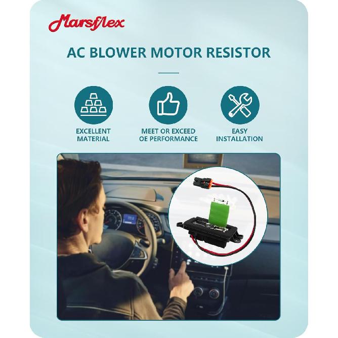 Marsflex Blower Motor Resistor 89019088 2003 2004 2005 2006 For Chevrolet Chevy Avalanche Silverado 1500 2500 Suburban Tahoe, For GMC Sierra Yukon,