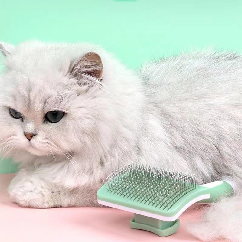 Pet Hair Shedding Comb Dog Cat Brush Grooming Long Hair Indoor Cats Brush Hair Remover Cleaning Beauty Slicker Pet Supplies