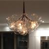 Modern Art Molecular Led Chandelier 9 12 20 Glass Bubbles Fashion Lamp Designer Dinner Bedroom Kitchen Hanging Light Fixtures
