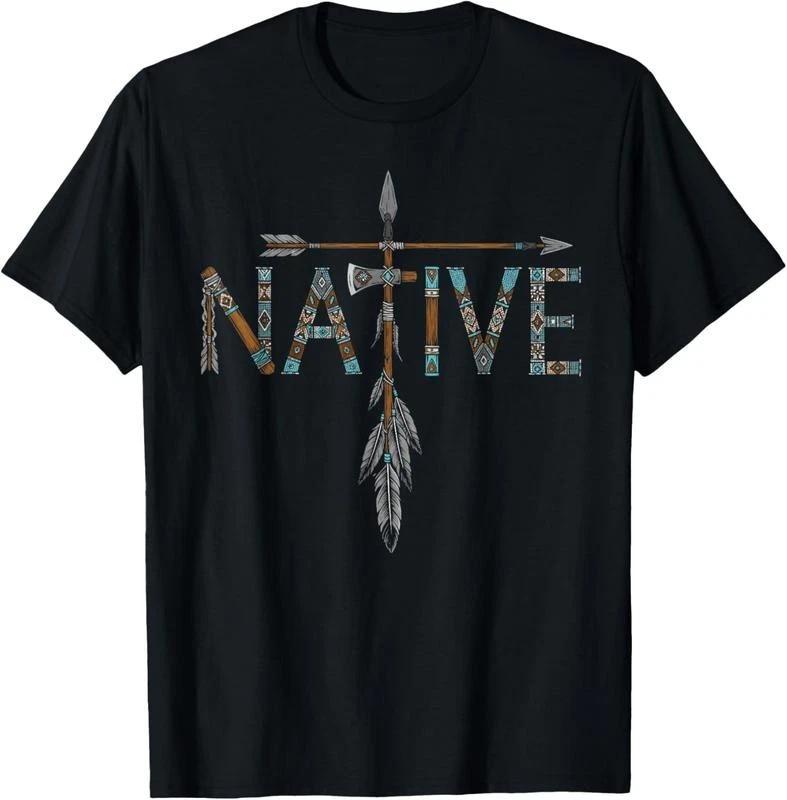 Native Indian American Day Pride Indigenous Native American T-Shirt Casual Graph XL