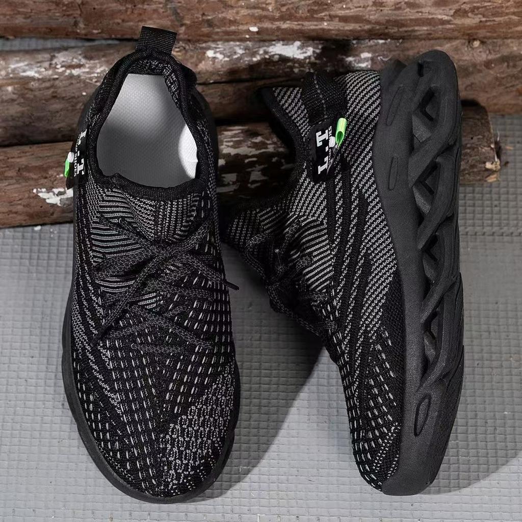 Shoes Men's Mesh Breathable Comfortable Sports Shoes Heightening Running Soft Bottom Flat Bottom Fashion Shoes