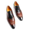 Fashion Luxury Men's Dress Shoes Higher Quality Oxford Leather Shoe Lace-Up Casual Business Shoes Fashion Carved Wedding Party Office