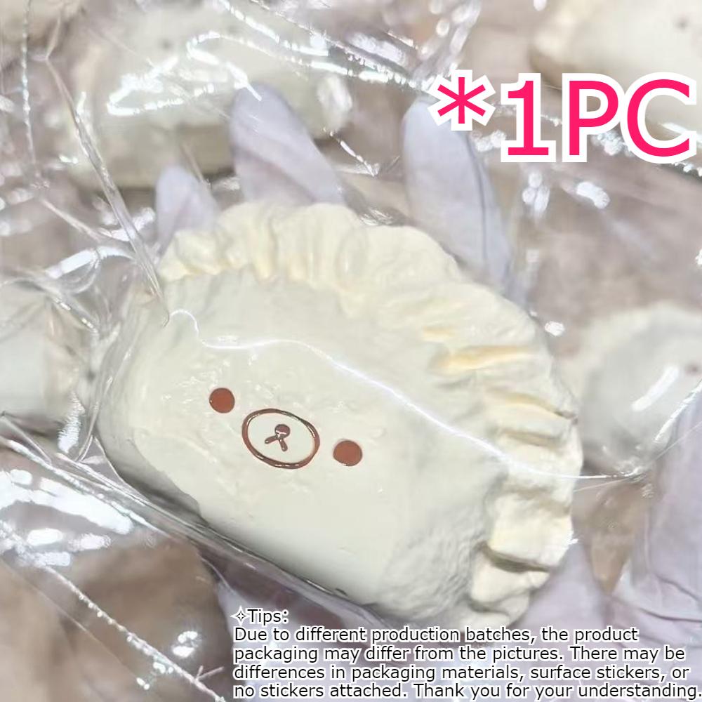 Silicone Bear Food Squishy With Sticky Bag Mud Feel, Multi Shapes Radish Melon Durian Dumpling Soft Squeeze Toy